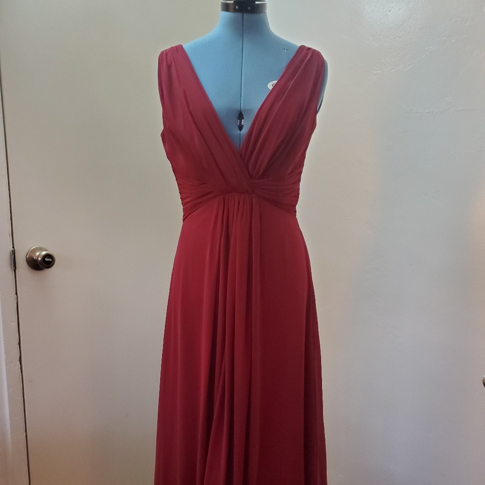 Maroon Bridesmaid dress
